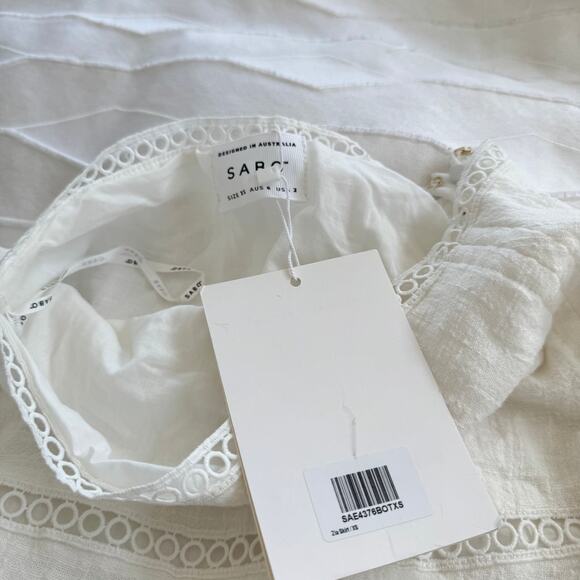 NWT Sabo Skirt Zia Maxi Split Skirt White Size XS - Picture 3 of 7